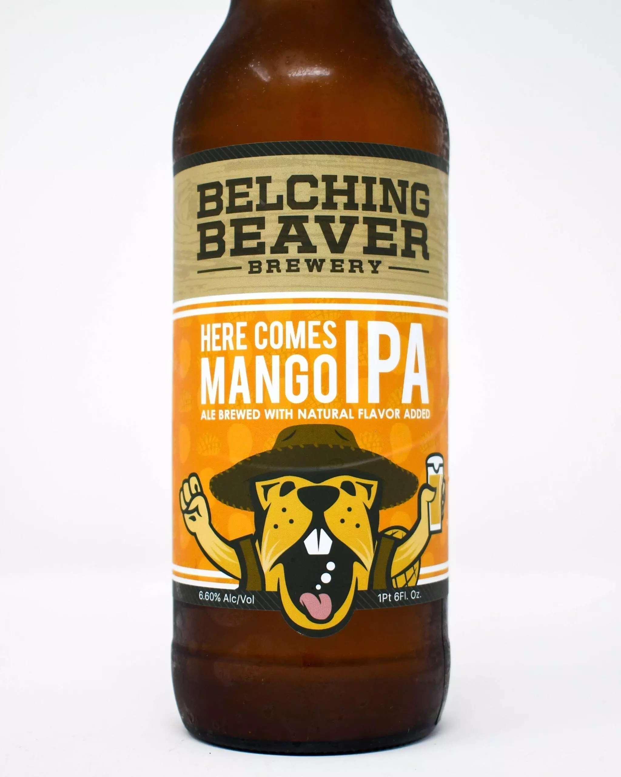 Belching Beaver, Here Comes the Mango IPA, 22oz Bottle