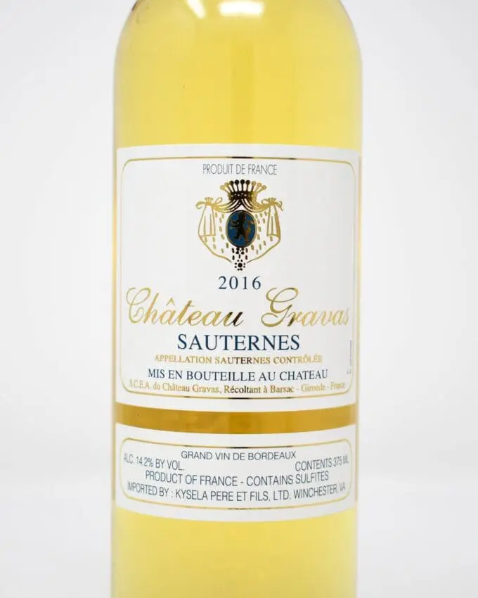 Gravas Sauternes 2016