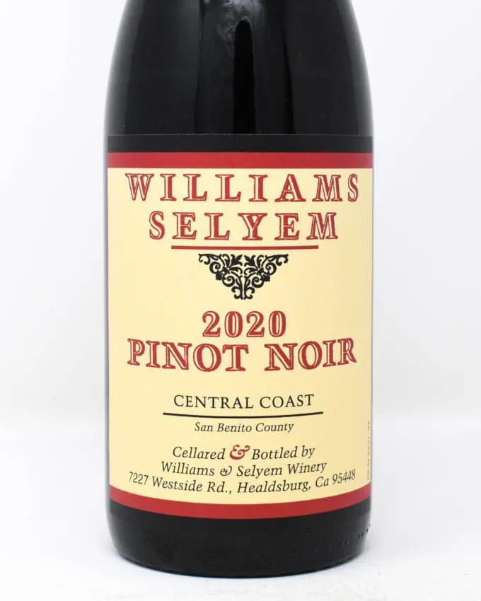Williams Selyem Central Cost Pinot Noir
