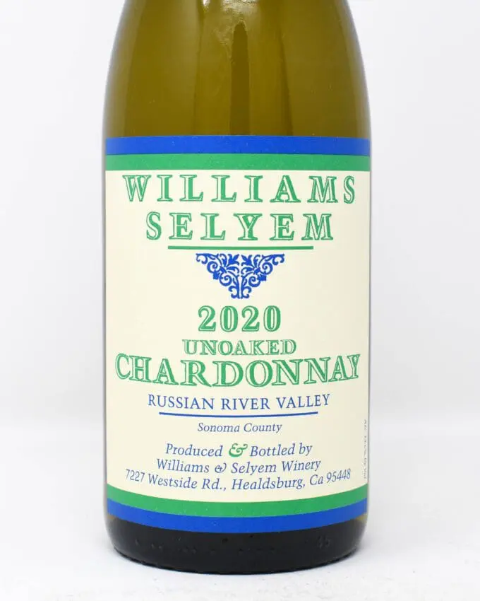 Williams Selyem Unoaked Chardonnay