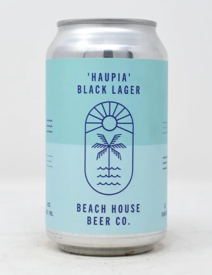 Beach House Beer Co., Haupia Black Lager, 12oz Can