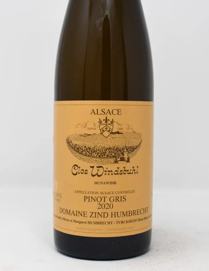 Zind-Humbrecht, Pinot Gris, Clos Windsbuhl, Alsace, France 2020