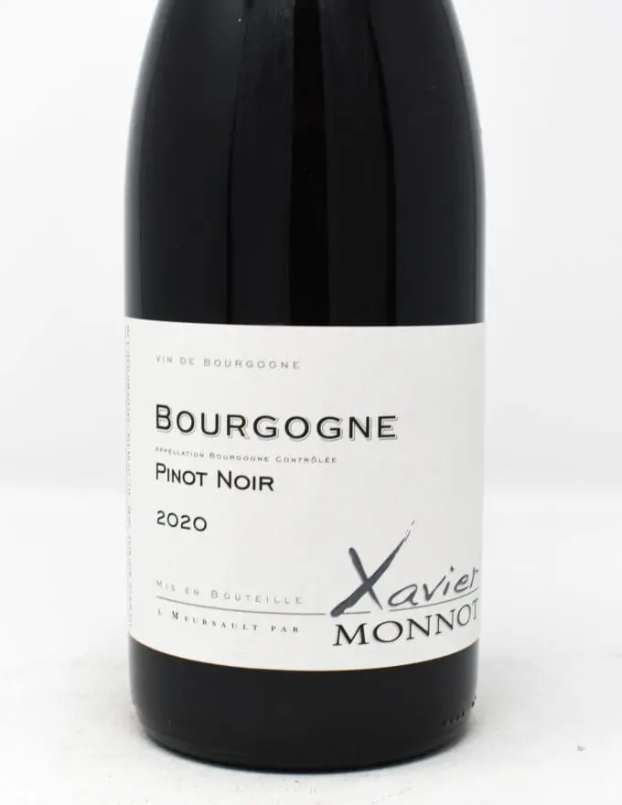 Xavier Monnot, Pinot Noir, Bourgogne, France 2020