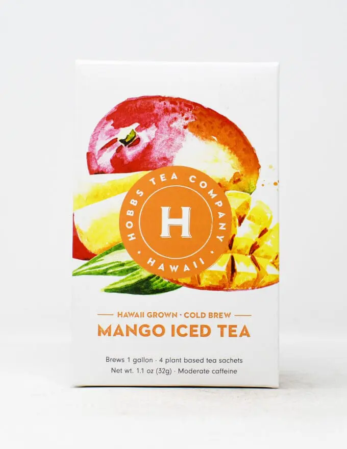 Hobbs Mango Iced Tea, Box of 4 Tea Sachets