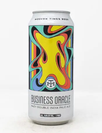 Modern Times Beer, Business Oracle, Hazy Double IPA, 16oz can