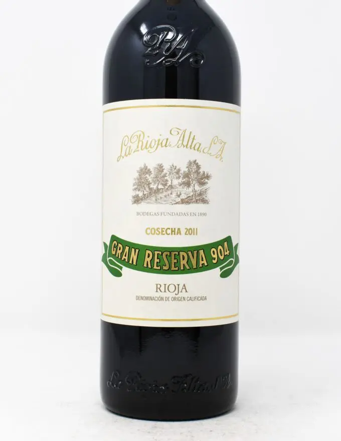 La Rioja Alta, Gran Reserva 904, Rioja Spain 2015