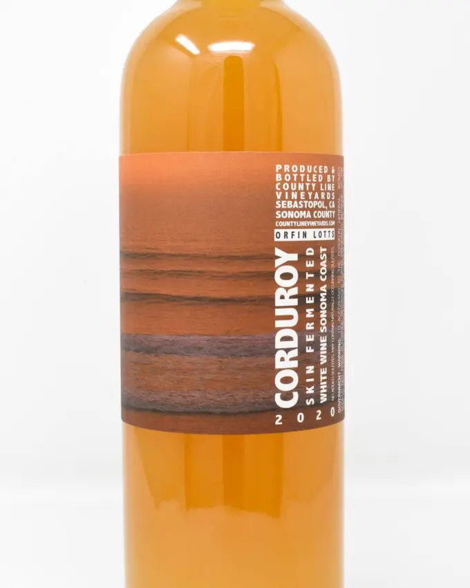 County Line Vineyards, Corduroy, Skin Fermented White Wine, Sonoma Coast, California 2020