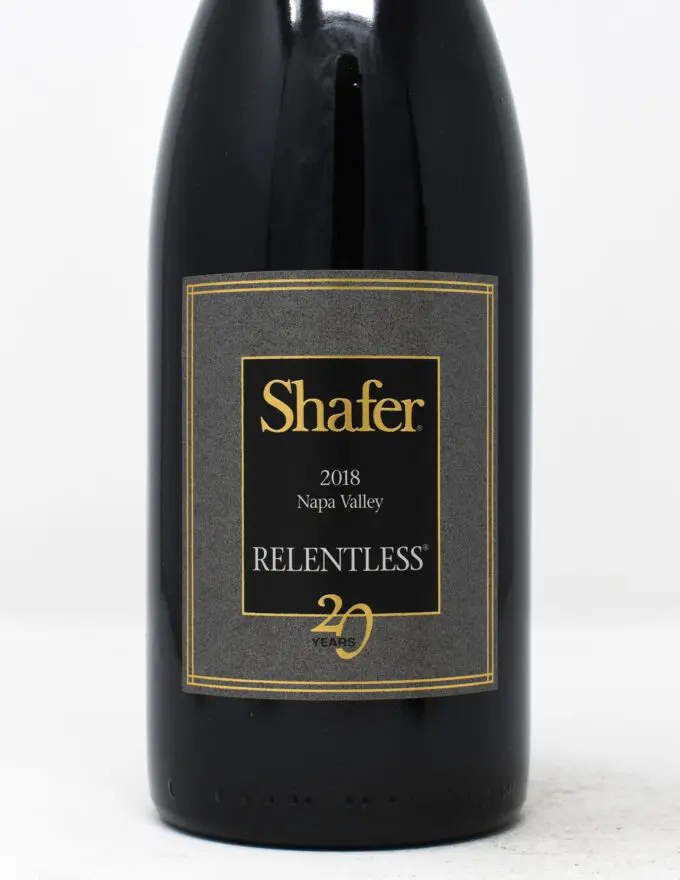 Shafer, Relentless, Napa Valley, California 2018
