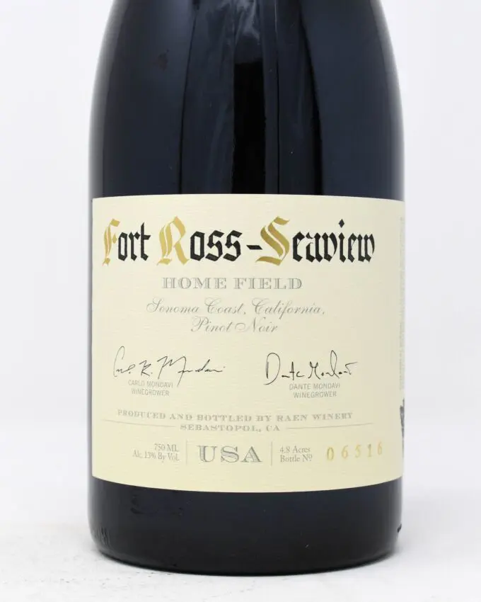 Raen Winery, Home Field Vineyard, Pinot Noir, Fort Ross-Seaview, Sonoma Coast 2017