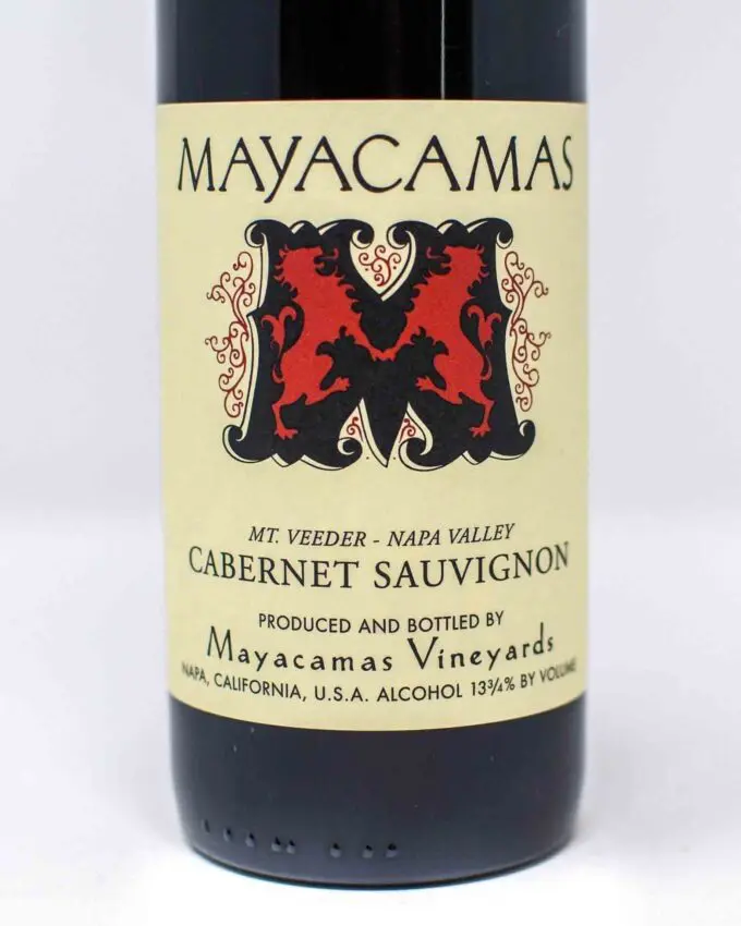 Mayacamas, Cabernet Sauvignon, Mt. Veeder, Napa 2018