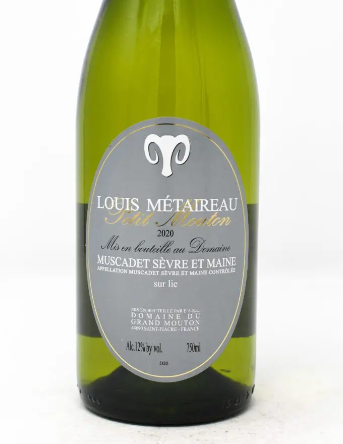 Louis Metaireau, Petit Mouton, Muscadet Sevre et Maine, Loire, France 2020