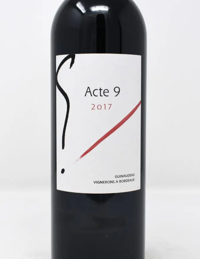 Guinaudeau, Acte 9, Bordeaux Superieur, France 2017