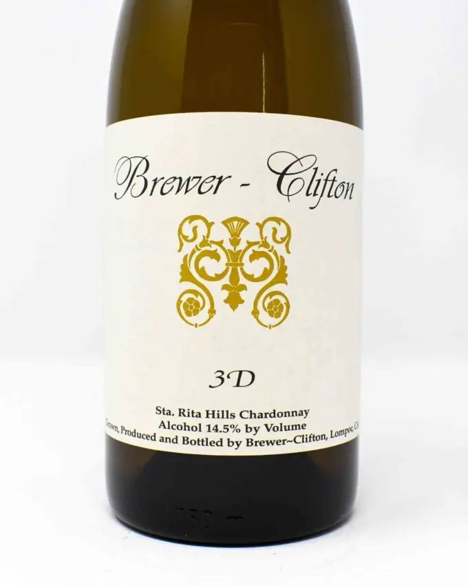 Brewer-Clifton, 3D, Chardonnay, Sta. Rita Hills, California, 2018
