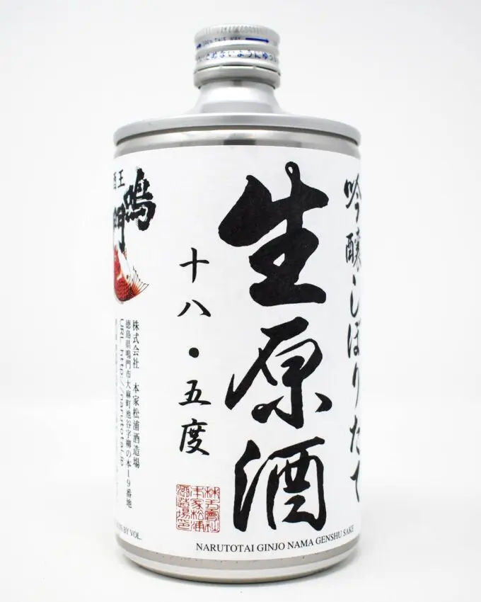 Narutotai, "Red Snapper", Ginjo Nama Genshu Sake, 720ml Can