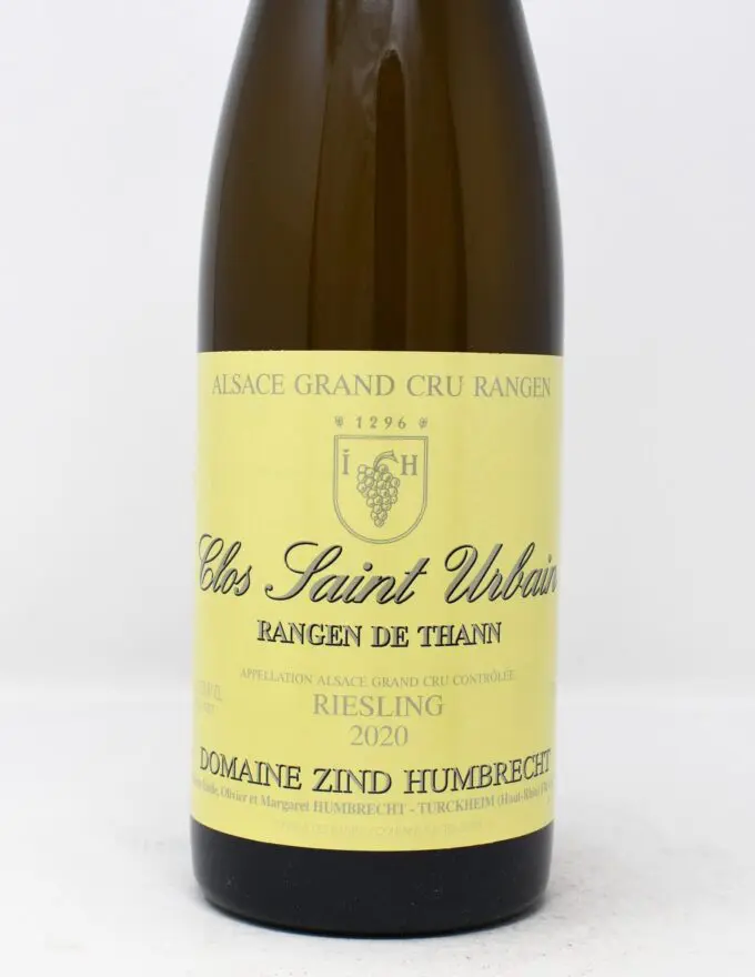Zind-Humbrecht, Riesling, Rangen de Thann, Clos Saint Urbain, Alsace Grand Cru, France 2020
