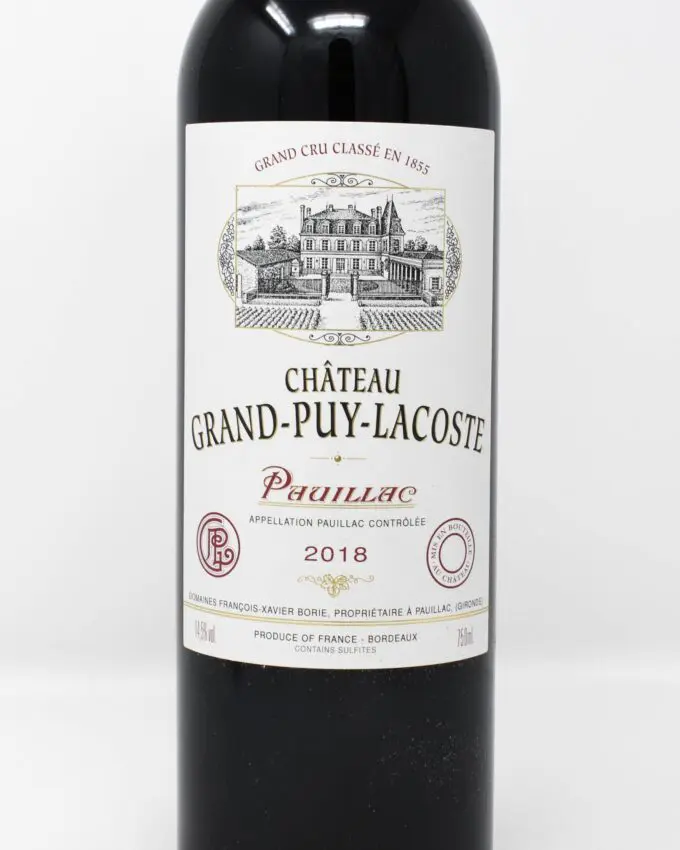 Chateau Grand-Puy-Lacoste, Pauillac, Bordeaux 2018