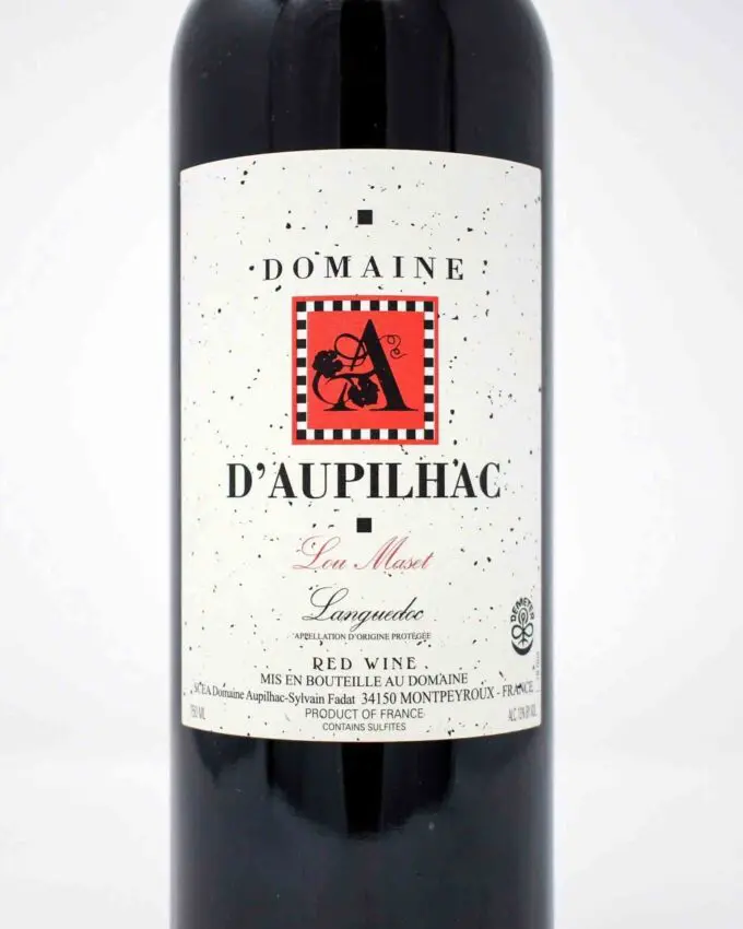 Domaine d'Aupilhac, "Lou Maset" Rouge, Languedoc, France, 2020