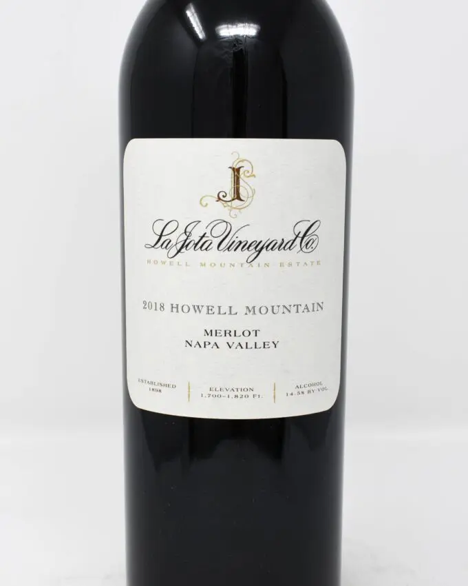 La Jota, Merlot, Howell Mountain, Napa Valley 2021