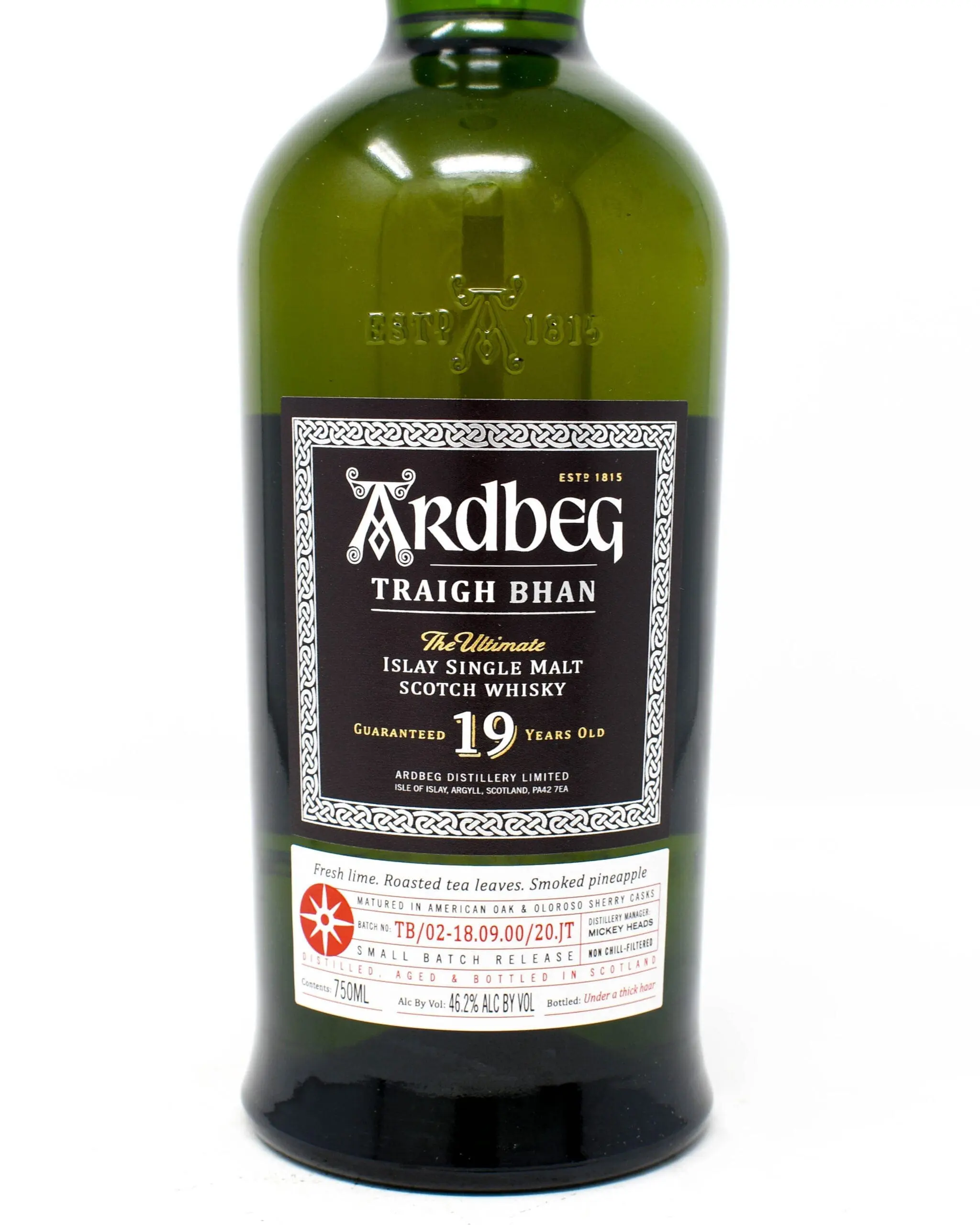 Ardbeg, Traigh Bhan, 19 Year Old, Islay Single Malt Scotch Whisky, 750ml