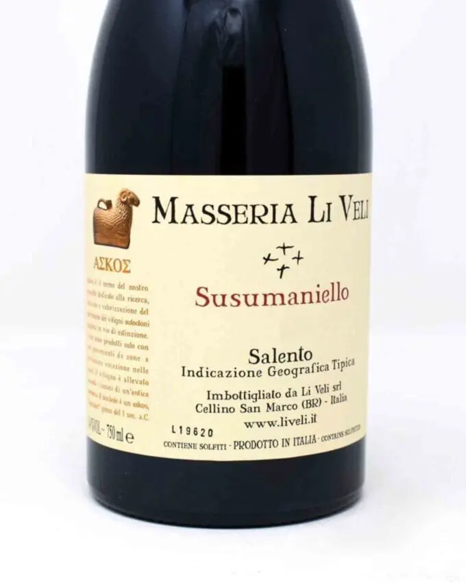 Masseria Li Veli, Askos, Susumaniello, Salento, Italy, 2022