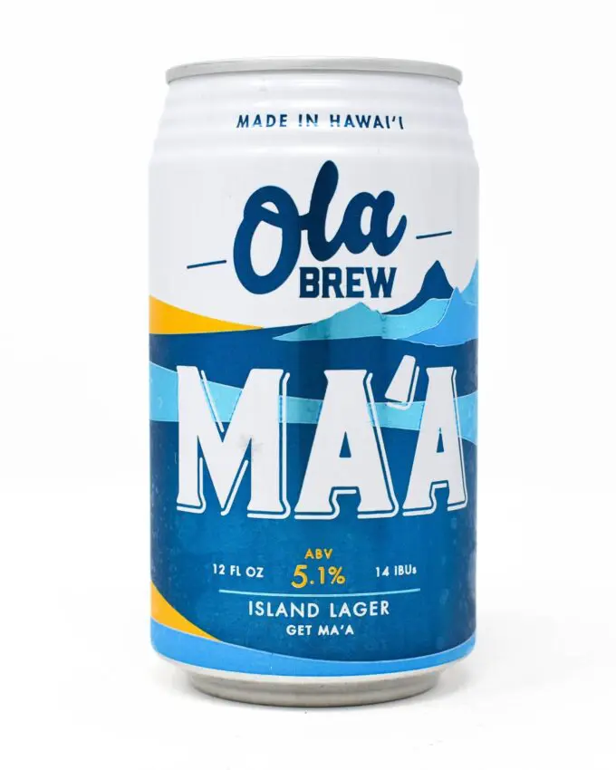 Ola Brew, Ma'a, Island Lager, 12oz Can