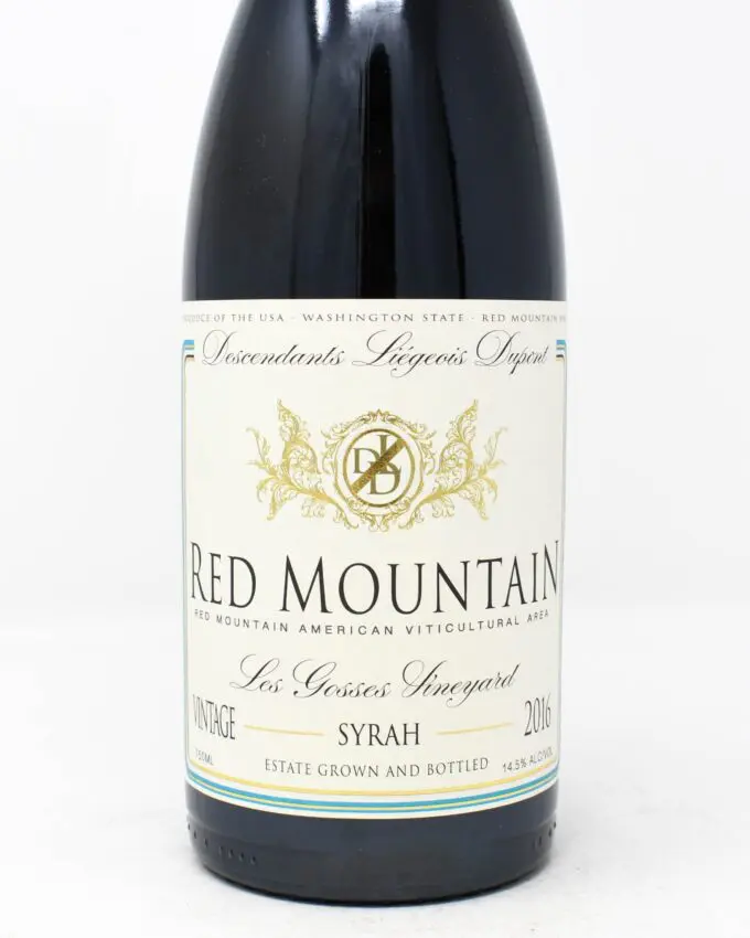 Hedges Family Estate, Descendants Liégeois Dupont, Les Gosses Vineyard, Syrah, Red Mountain, Washington 2017