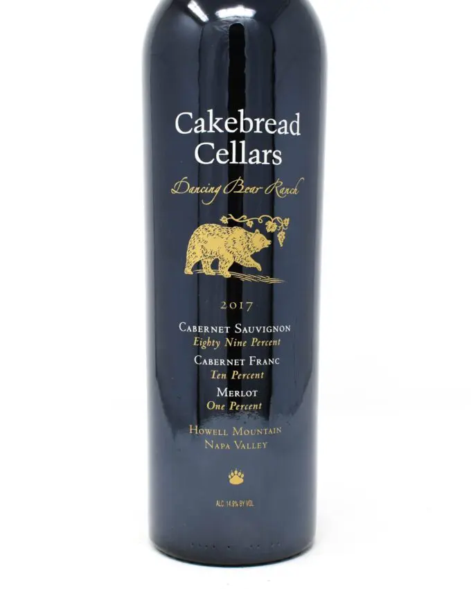 Cakebread Cellars, Dancing Bear Ranch, Cabernet Sauvignon, Howell Mountain, Napa Valley 2017