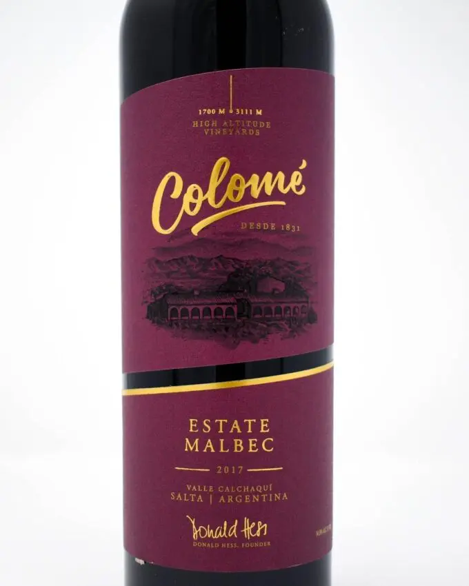 Colomé, Estate Malbec, Salta, Argentina, 2020
