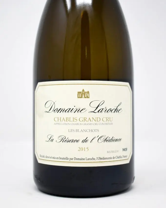 Domaine Laroche, Blanchots, “La Réserve de l’Obédience”, Chablis Grand Cru 2015
