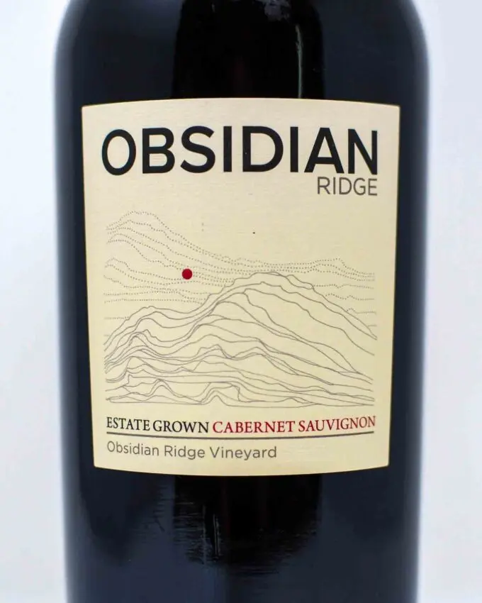 Obsidian Ridge, Cabernet Sauvignon, Lake County, California 2021