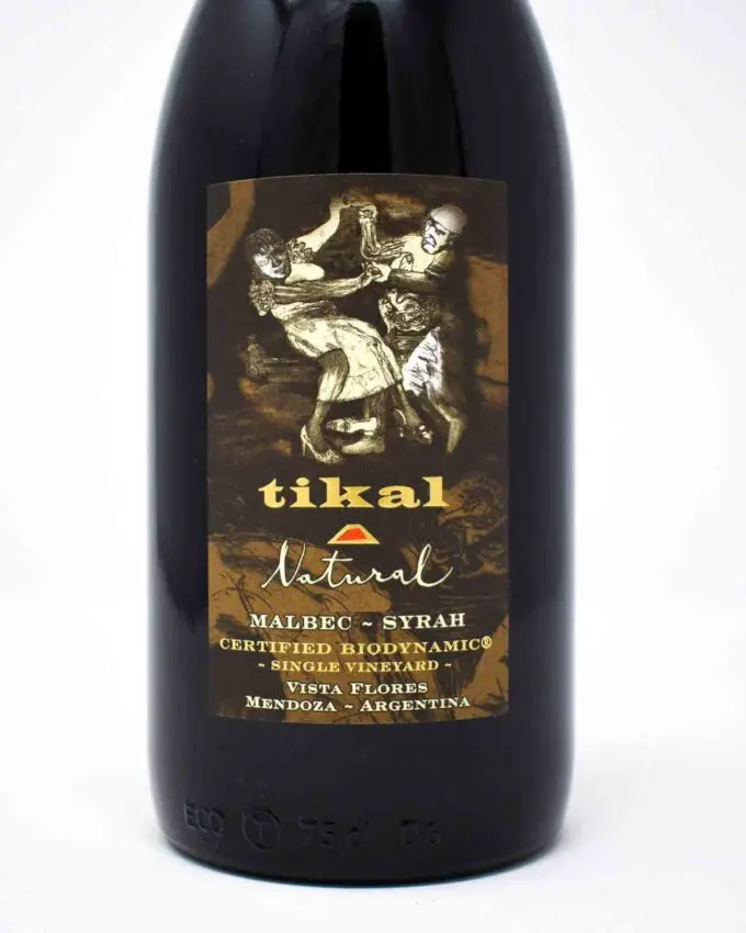 Tikal, Natural, Malbec/Syrah Blend, Mendoza, Argentina 2020