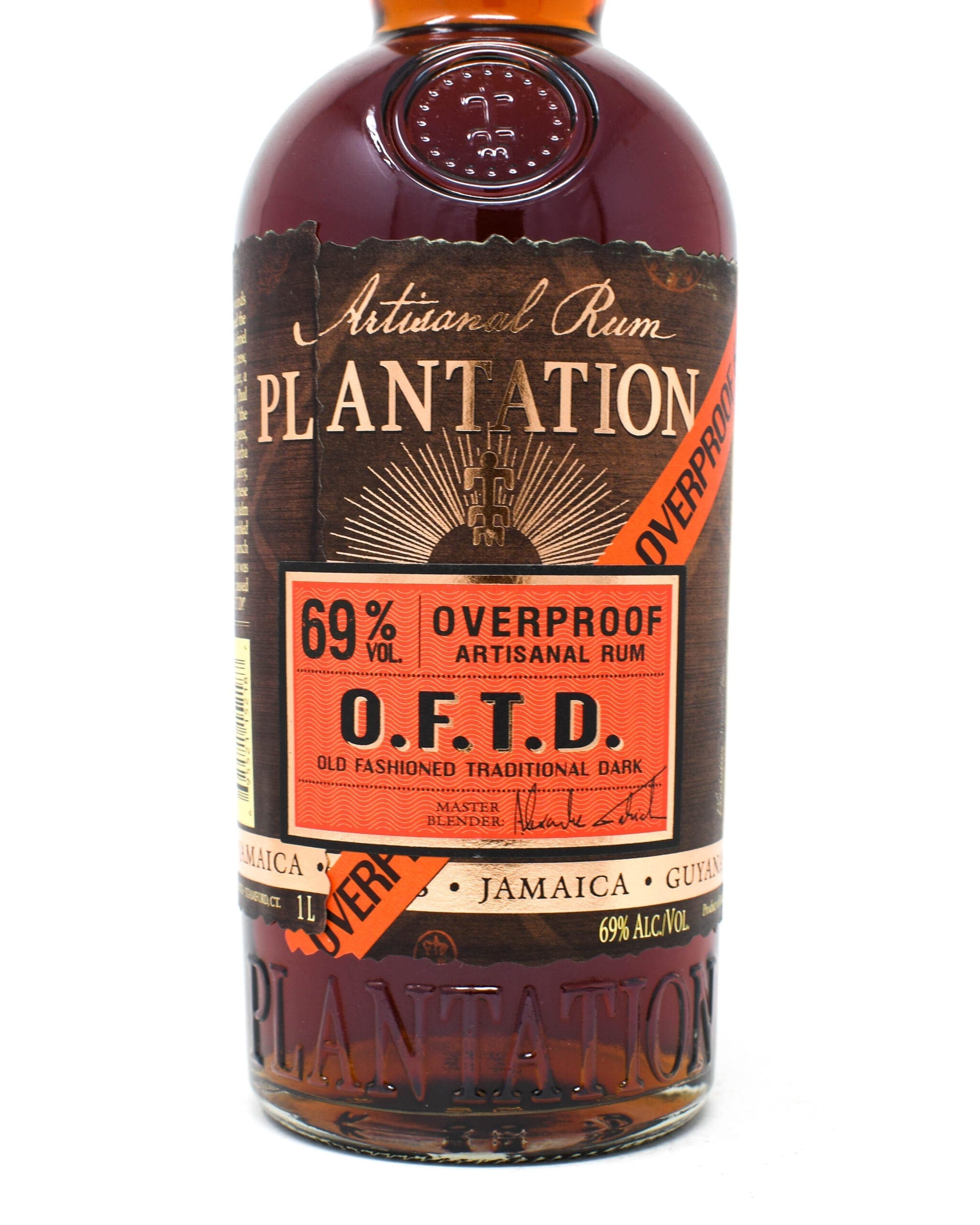 750ml Princeville Rum, Market O.F.T.D., - Artisanal Plantation, Overproof Wine