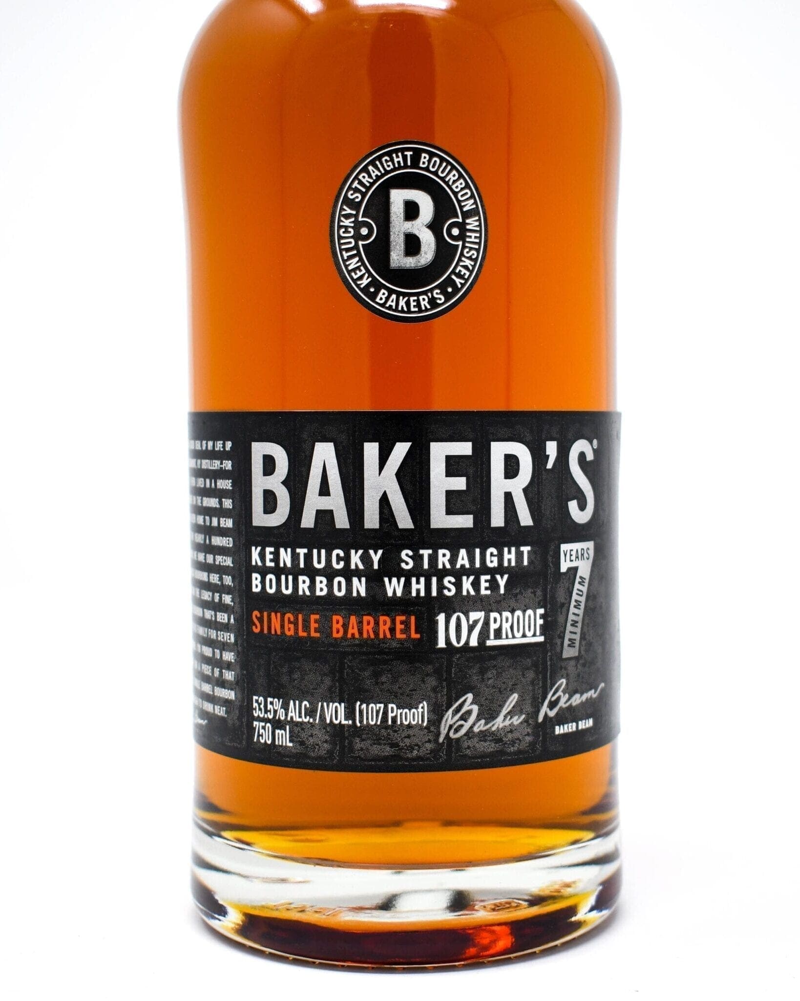 Baker's, 7 Years, Single Barrel, Kentucky Straight Bourbon Whiskey