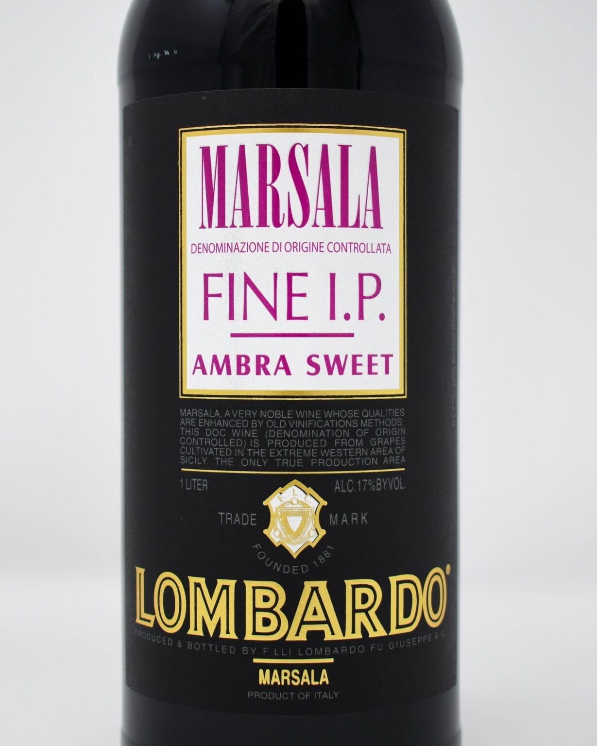 Lombardo, Fine I.P., Ambra Sweet, Marsala, 1 Liter Princeville Wine