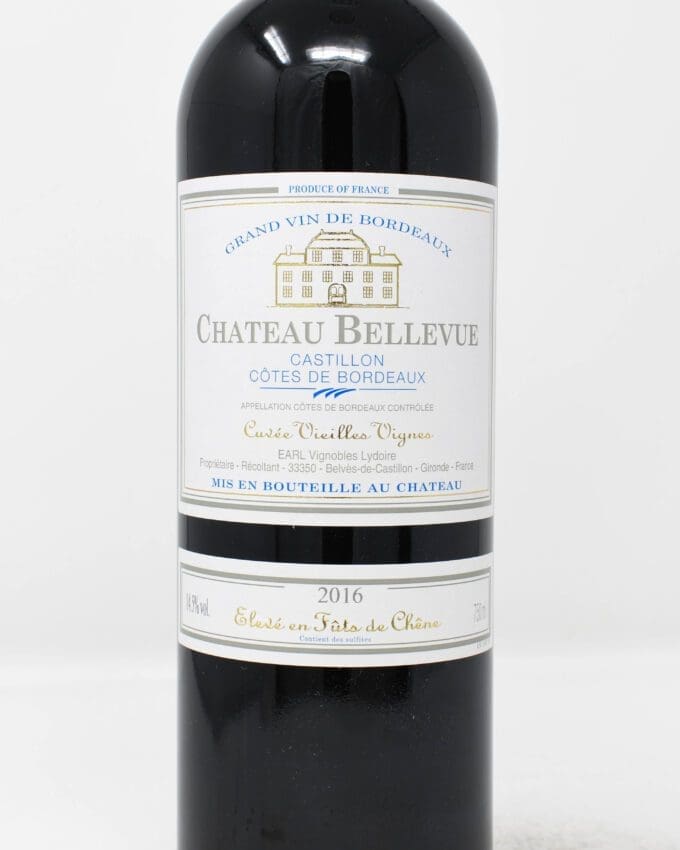 Chateau Bellevue, Cuvee Vieilles Vignes , Castillon, Cotes de Bordeaux, France 2016