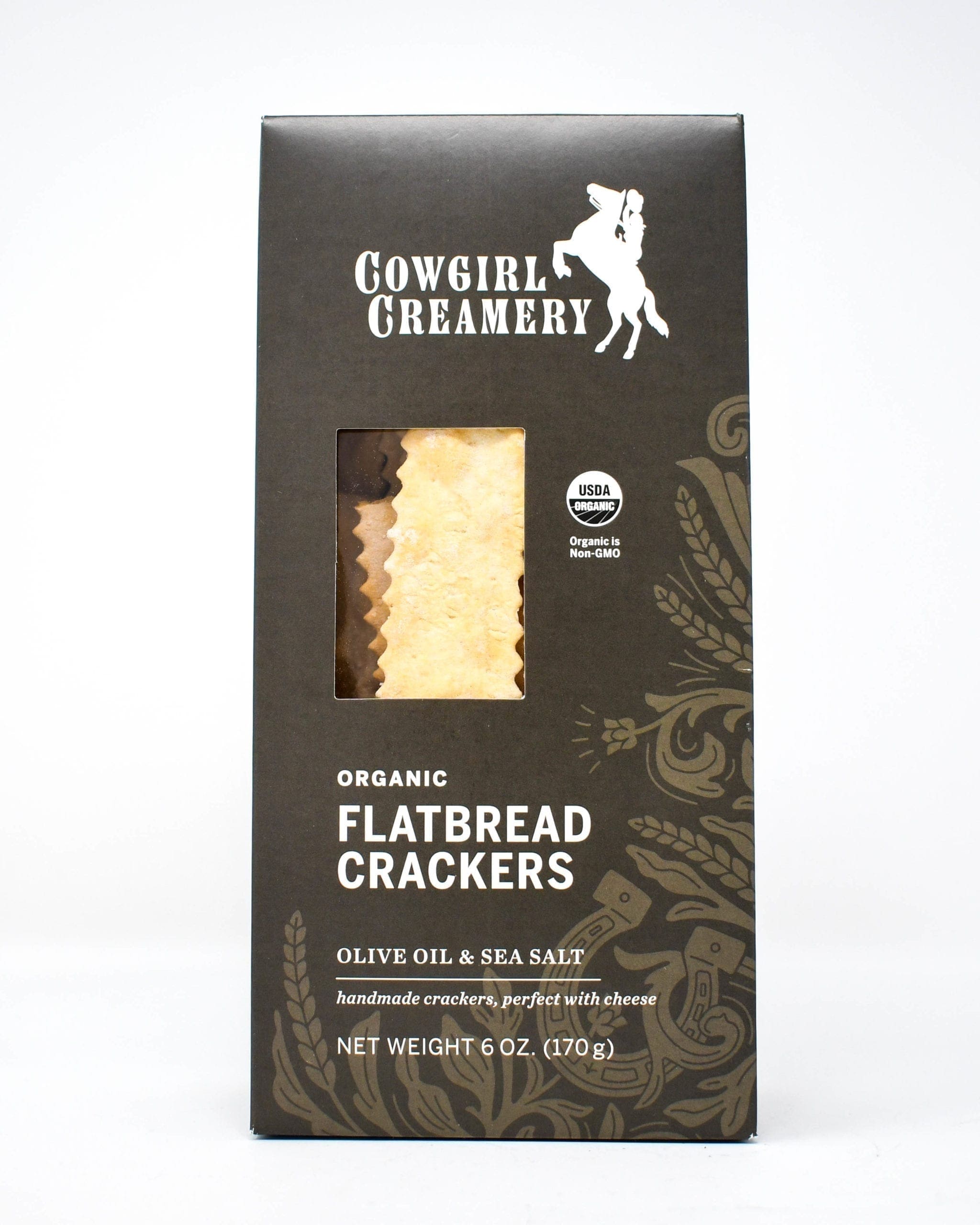 Cowgirl Creamery Organic Flatbread Crackers, Olive Oil & Sea Salt