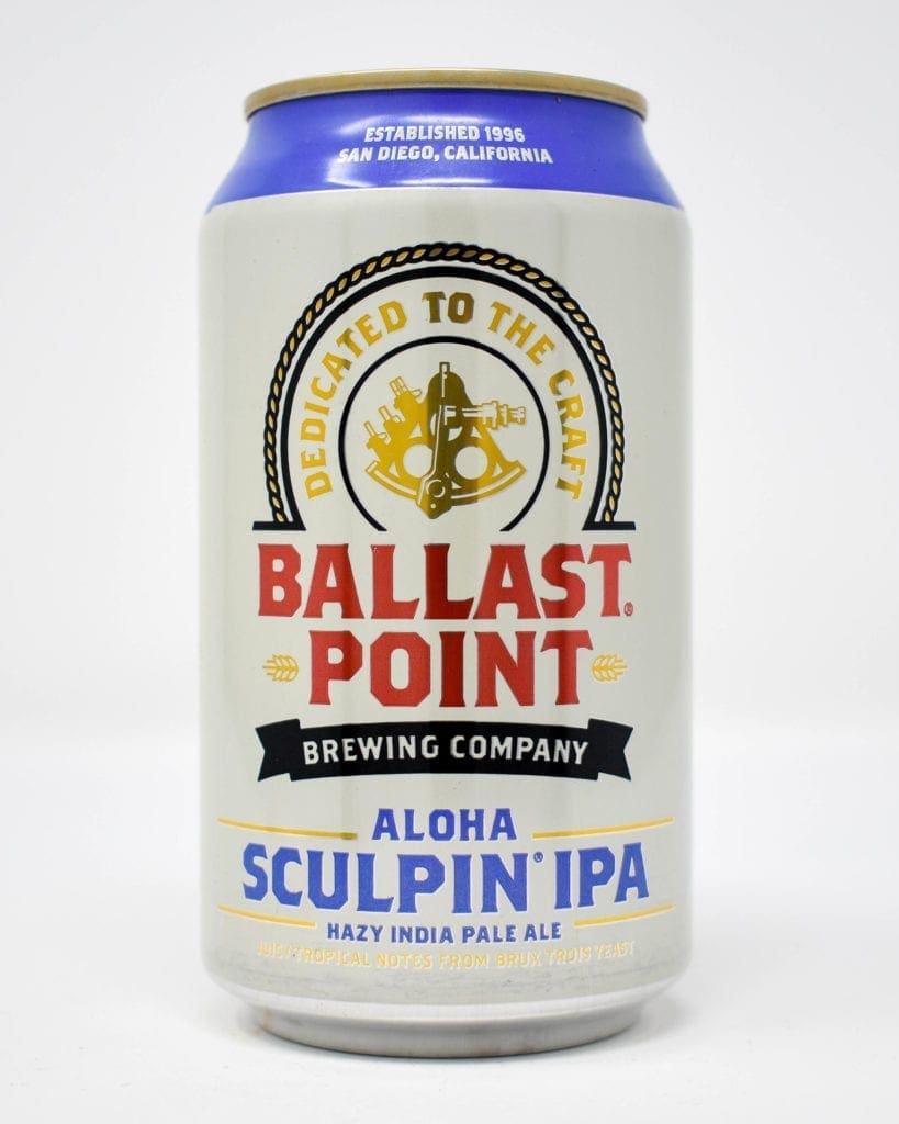 Ballast Point, Aloha Sculpin, Hazy IPA, 12oz Can Princeville Wine Market