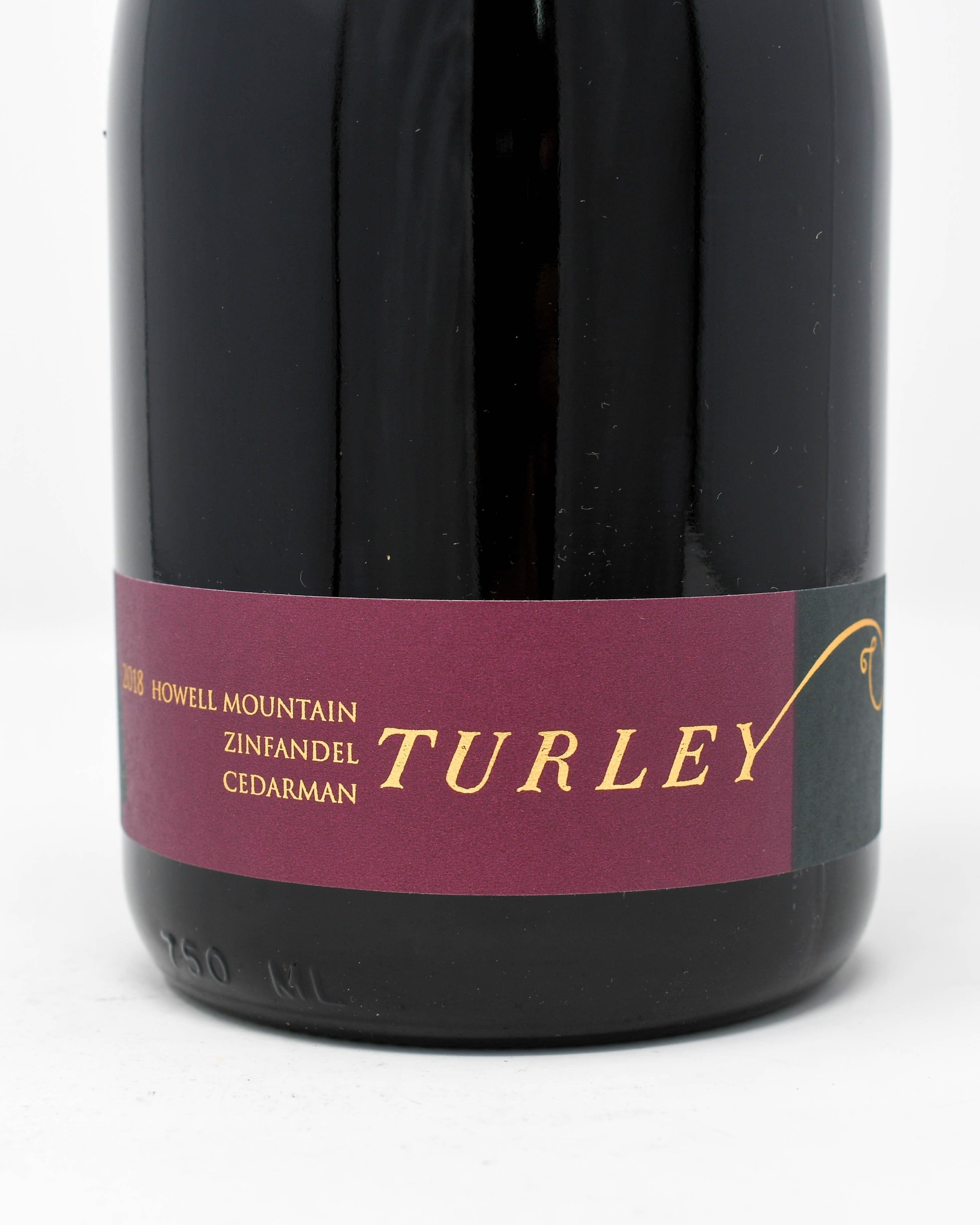 Turley Wine Cellars, Cedarman, Zinfandel, Howell Mountain, Napa 2018