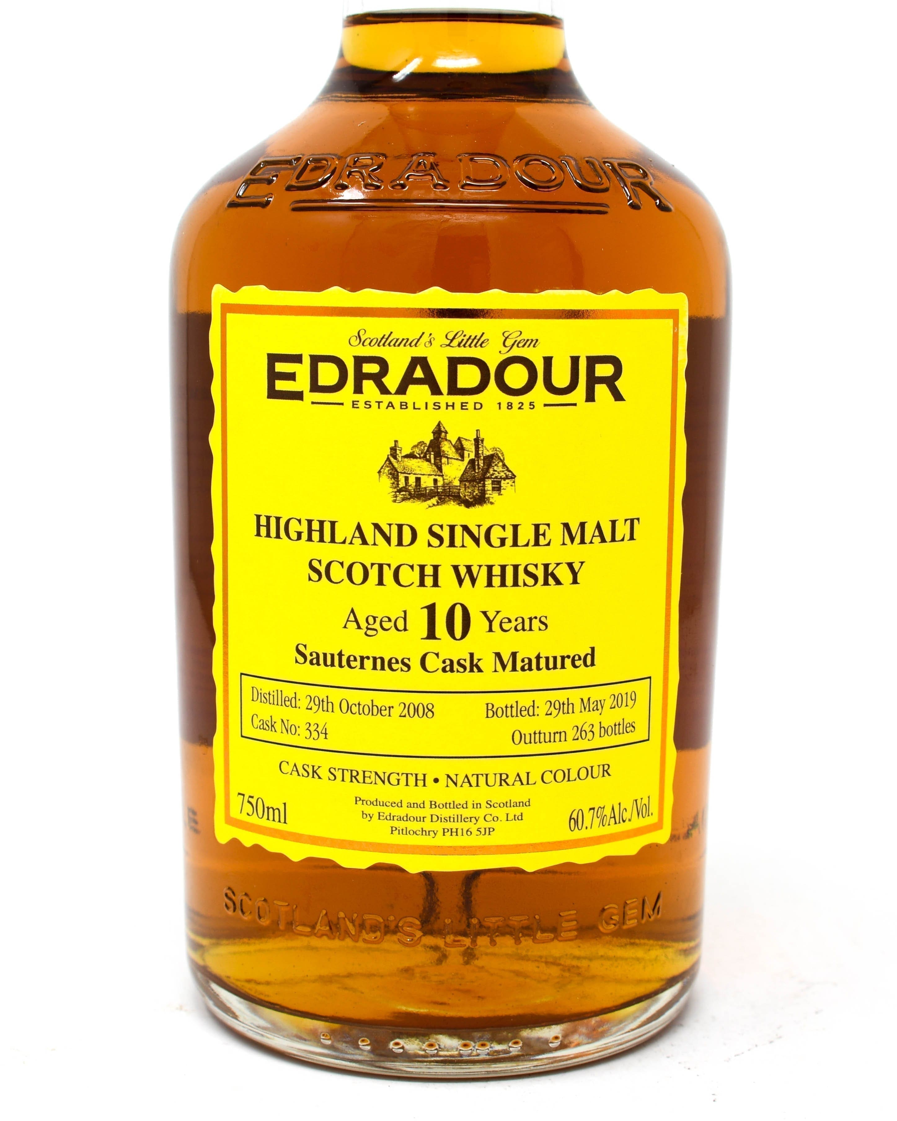 Edradour, Sauternes Cask Matured, Aged 10 Years, Highland Single Malt