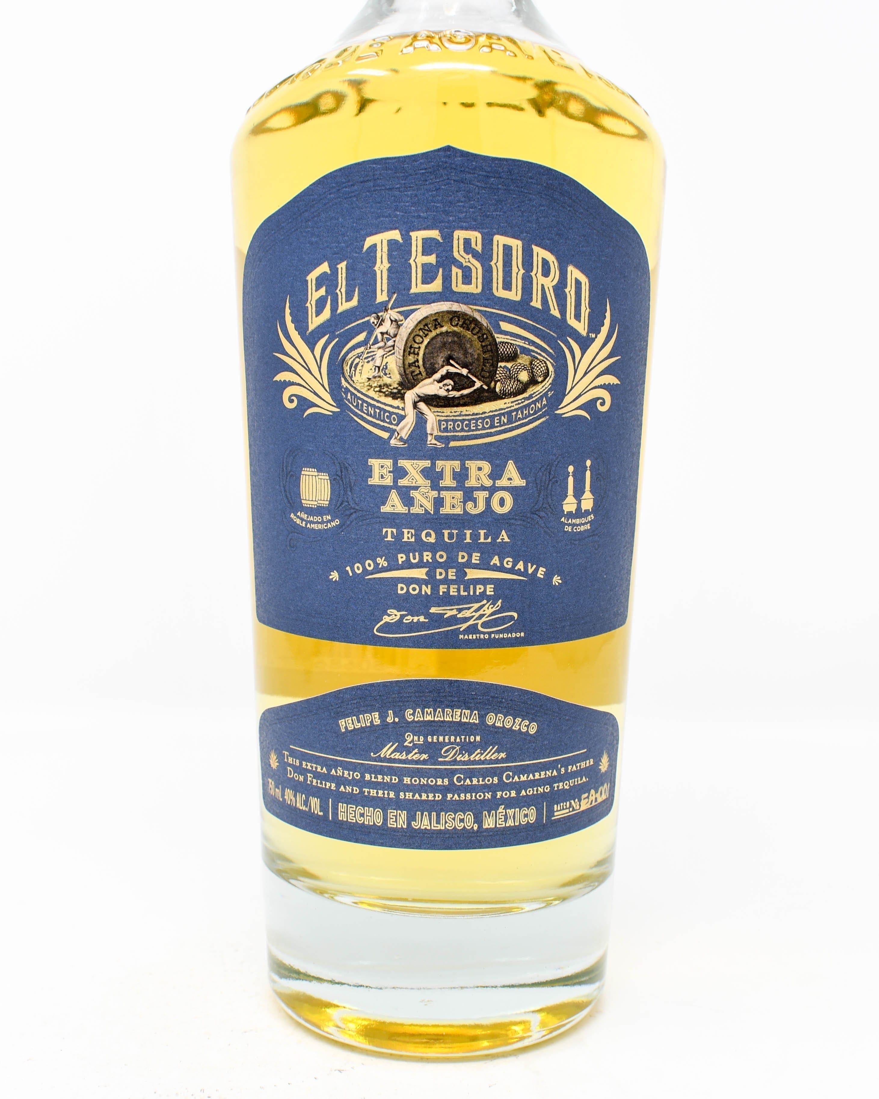 El Tesoro, Extra Añejo Tequila, 750ml Princeville Wine Market