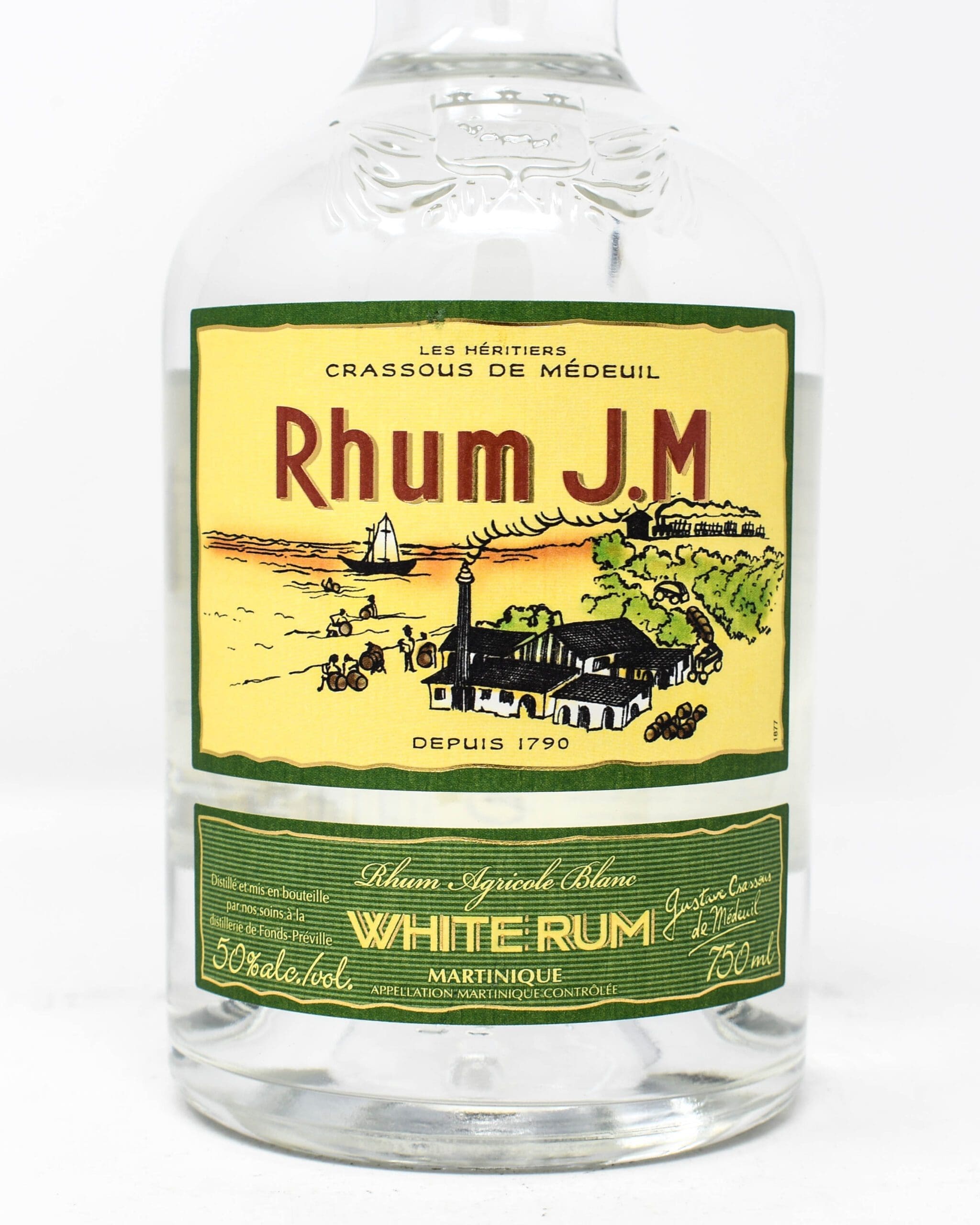 Rhum JM, Blanc, 50% abv., 750ml