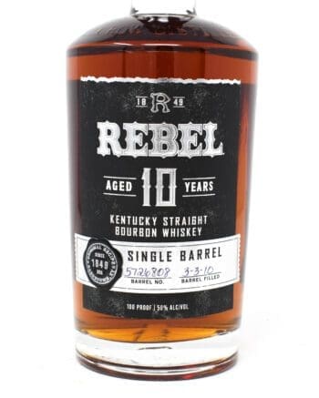 Rebel, Aged 10 Years, Single Barrel Bourbon Whiskey