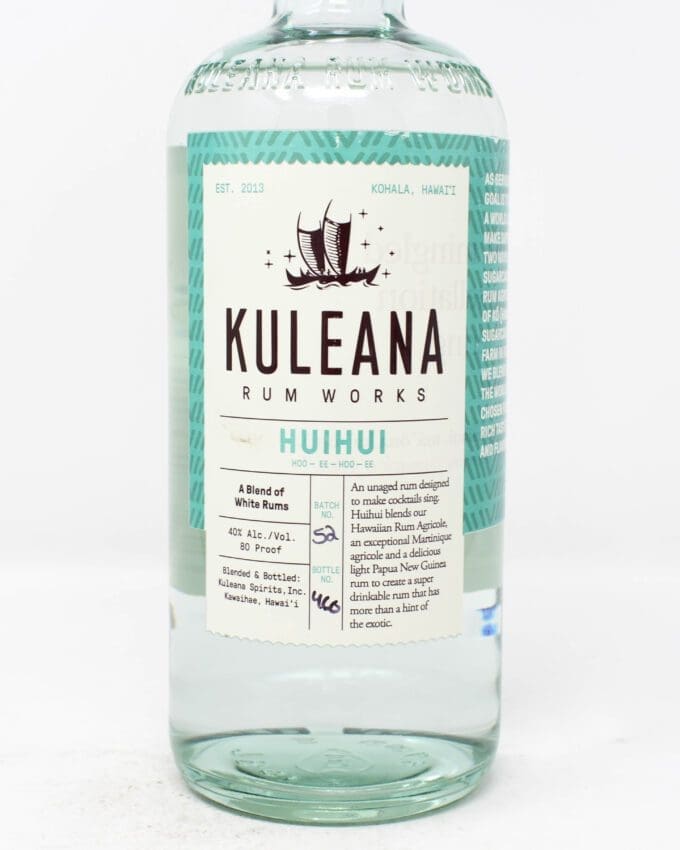 Kuleana Rum Works, Huihui, White Rum, 750ml