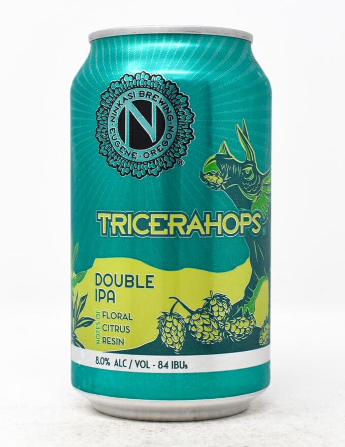 Ninkasi Brewing Company, Tricerahops Double IPA, 12oz Can