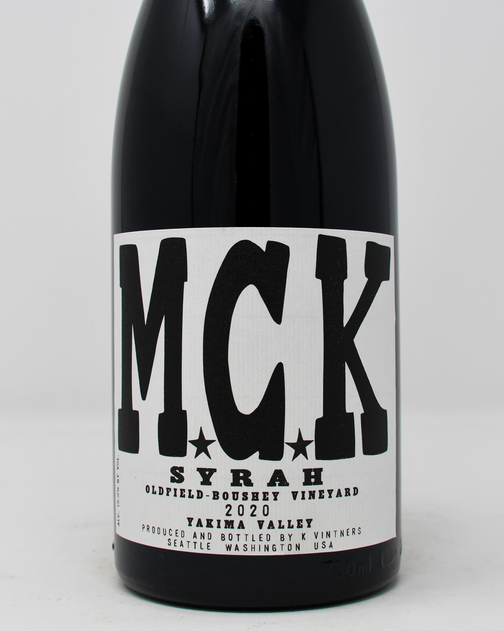 K Vintners, MCK, Syrah, Yakima Valley, Washington 2020 -